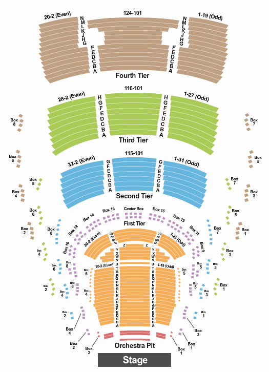 Arsht Center The Notebook Seating Chart